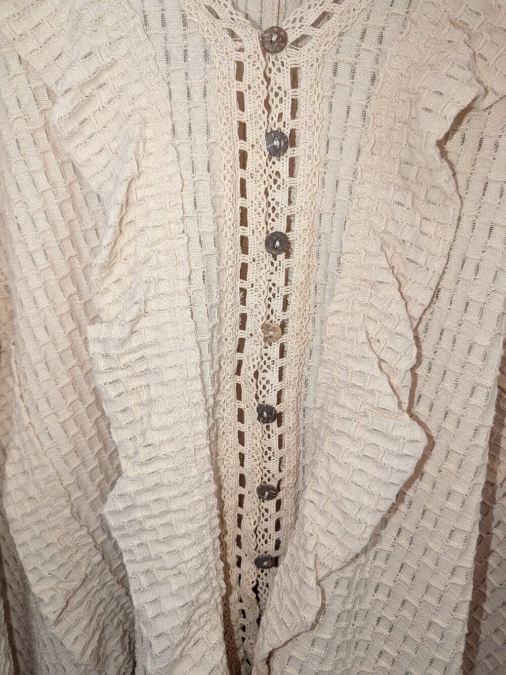 NWT FP Beach | Free People Coverup Very Oversized Flora Tunic Summer Khaki XS/S - Picture 6 of 11
